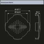 Hella Valuefit Blade 7 inch Round Cover