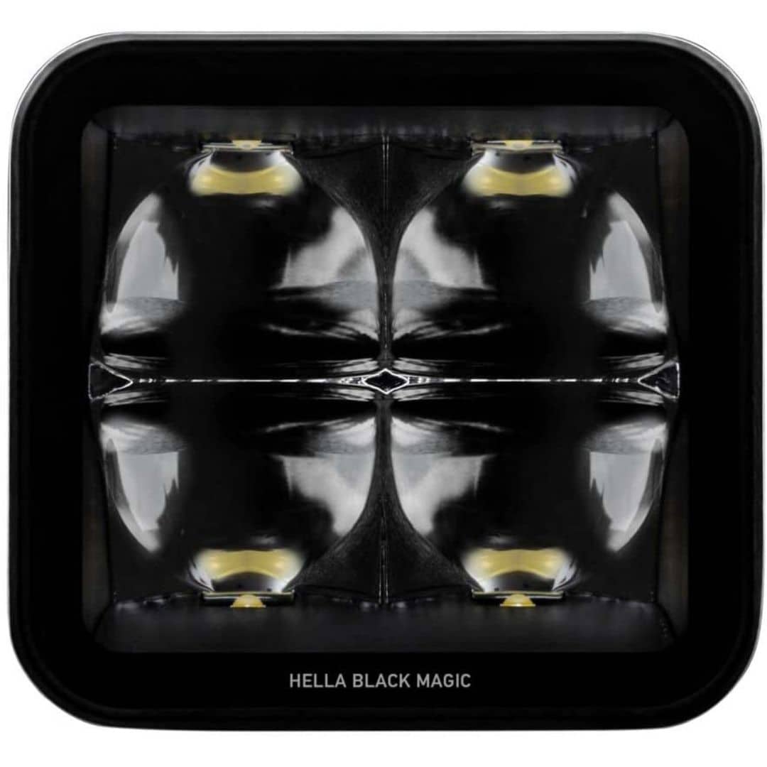 Hella LED Black Magic 3.2" Cube Kit - (Spot)