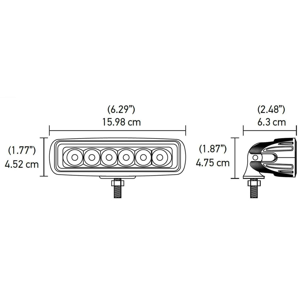 Hella Valuefit Mini Lightbar 6 LED Flood Light